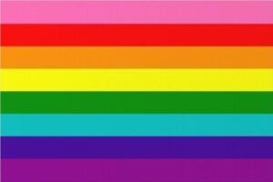 original pride flag, circa 1977 Gilbert Baker